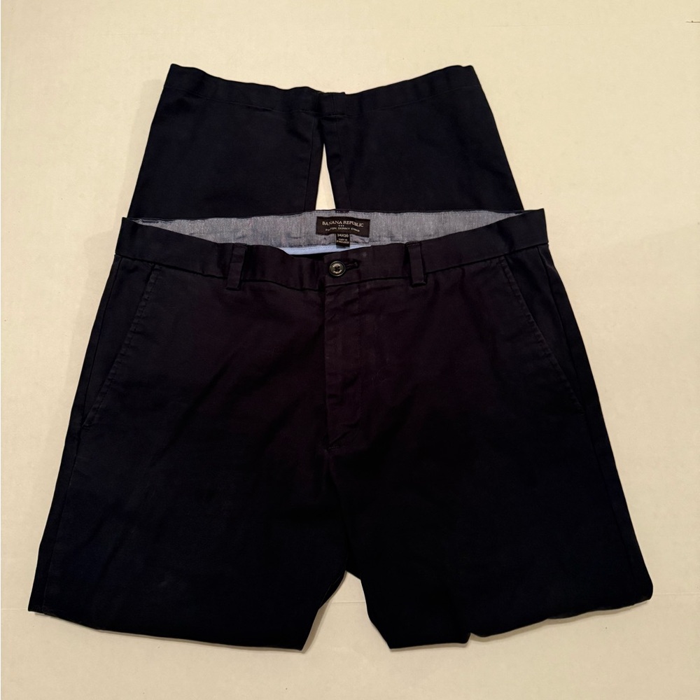 Banana Republic Men's Skinny Fulton Chinos in Black 34x30 - Picture 4 of 9